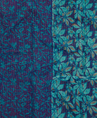 Kantha quilt throw made of recycled vintage saris