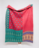  Artisan made kantha quilt throw  