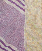 Kantha quilt throw made of recycled vintage saris
