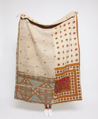  Artisan made kantha quilt throw  