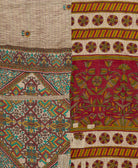 Kantha quilt throw made of recycled vintage saris