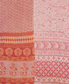 Kantha quilt throw made of recycled vintage saris