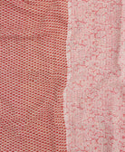 Kantha quilt throw featuring traditional kantha hand stitching