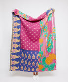  Artisan made kantha quilt throw  