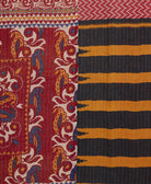 Kantha quilt throw made of recycled vintage saris