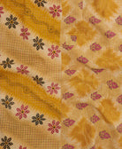 Kantha quilt throw made of recycled vintage saris