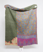 Artisan made kantha quilt throw  
