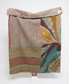 Artisan made kantha quilt throw  