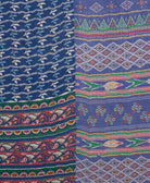 Kantha quilt throw made of recycled vintage saris