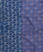 Kantha quilt throw featuring traditional kantha hand stitching