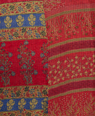 Kantha quilt throw made of recycled vintage saris