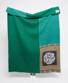 Artisan made kantha quilt throw  