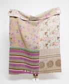 Artisan made kantha quilt throw  
