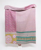 Artisan made kantha quilt throw  