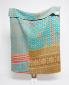 Artisan made kantha quilt throw  
