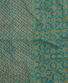 Kantha quilt throw made of recycled vintage saris