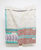 Artisan made kantha quilt throw  