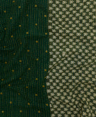 Kantha quilt throw made of recycled vintage saris