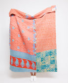 Artisan made kantha quilt throw  