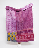 Artisan made kantha quilt throw  