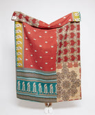 Artisan made kantha quilt throw  