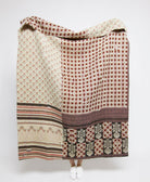 Artisan made kantha quilt throw  