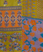 Kantha quilt throw made of recycled vintage saris