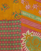 Kantha quilt throw made of recycled vintage saris