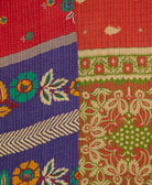 Kantha quilt throw made of recycled vintage saris
