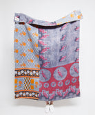  Artisan made kantha quilt throw  