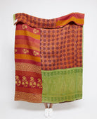  Artisan made kantha quilt throw  