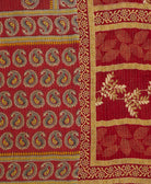 Kantha quilt throw made of recycled vintage saris