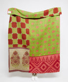 Artisan made kantha quilt throw  
