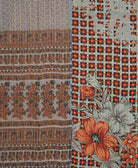 Kantha quilt throw made of recycled vintage saris