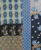 Kantha quilt throw made of recycled vintage saris
