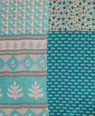 Kantha quilt throw made of recycled vintage saris