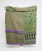 Artisan made kantha quilt throw  