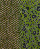 Kantha quilt throw featuring traditional kantha hand stitching