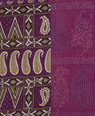 Kantha quilt throw made of recycled vintage saris