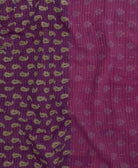 Kantha quilt throw featuring traditional kantha hand stitching