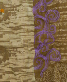 Kantha quilt throw featuring traditional kantha hand stitching