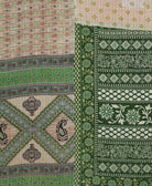 Kantha quilt throw made of recycled vintage saris