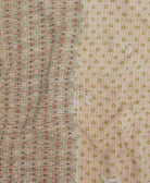 Kantha quilt throw featuring traditional kantha hand stitching