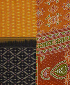 Kantha quilt throw made of recycled vintage saris