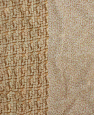 Kantha quilt throw featuring traditional kantha hand stitching