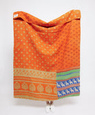 Artisan made kantha quilt throw  