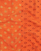 Kantha quilt throw featuring traditional kantha hand stitching