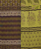 Kantha quilt throw featuring traditional kantha hand stitching