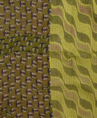 Kantha quilt throw made of recycled vintage saris