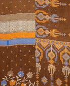 Kantha quilt throw made of recycled vintage saris